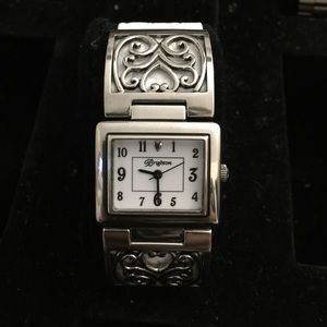 Vintage Brighton white leather watch