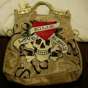 Ed Hardy bag - love kills slowly