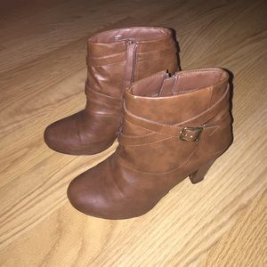 Cognac Madden Girl Booties
