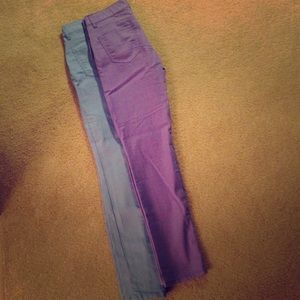 Low rise stretch pastel skinny jeans size 26