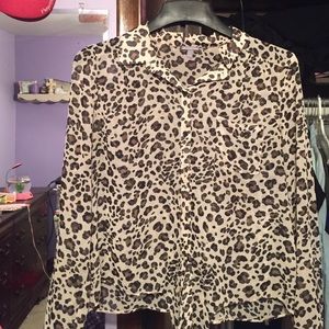 Cheetah Button up shirt
