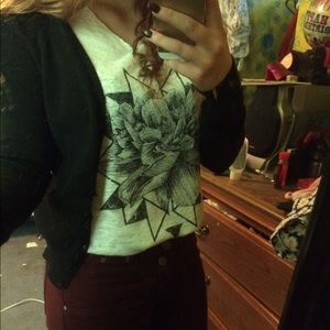 Black cardigan