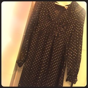 Beach to Disco Style Black/Gold Maxi Dress - H&M