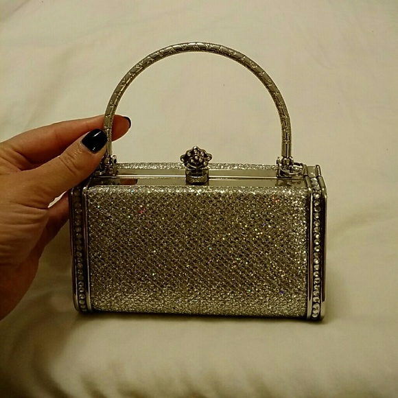 Small silver clutch