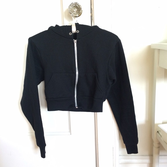 American Apparel crop top hoodie
