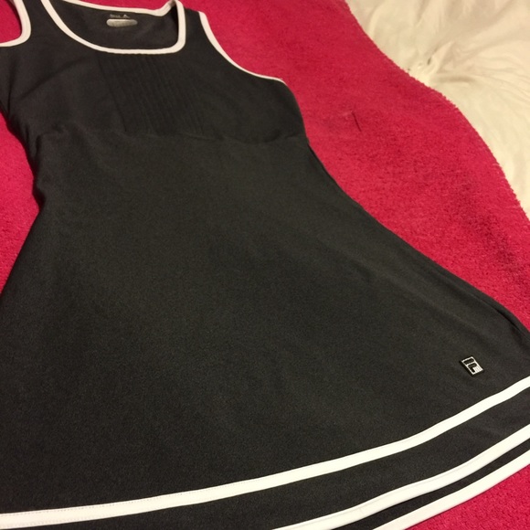 Women's Fila Lawn Tennis Dress Dark Grey🎾