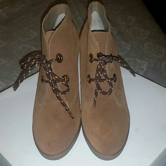 ❌SOLDMadison Harding Ankle Wedge Boots - Picture 1 of 4