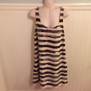 J. Crew Striped Silk Shift Dress