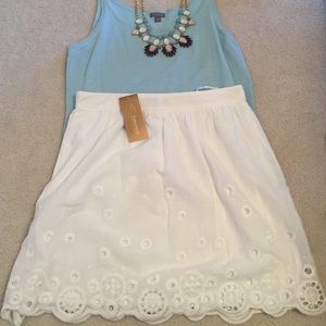 White skirt
