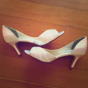 White high heels