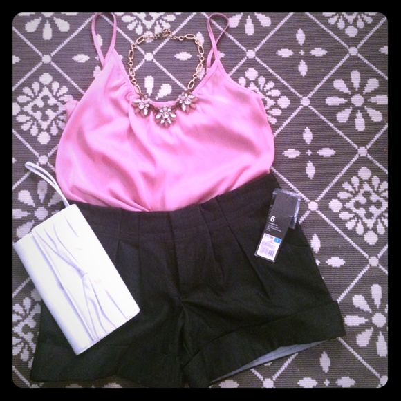NWT Indigo Pleated Shorts