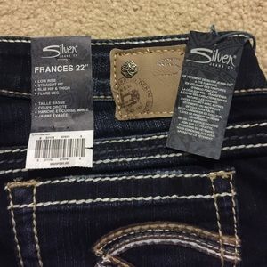 Brand new silver jeans.