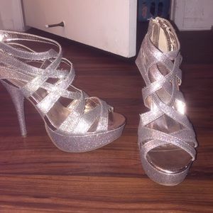 Sparkly high heels