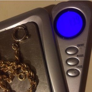 14 k gold stamp graduated rope chain ..