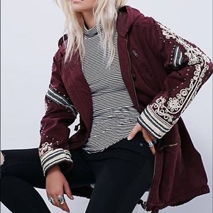 💥ISO💥 Free People Golden Quills Military Parka