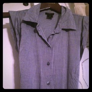 Ann Taylor Denim Collared Tank