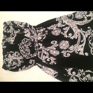 White House Black Market strapless romper
