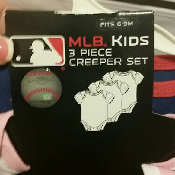Texas Rangers 3 piece creeper set