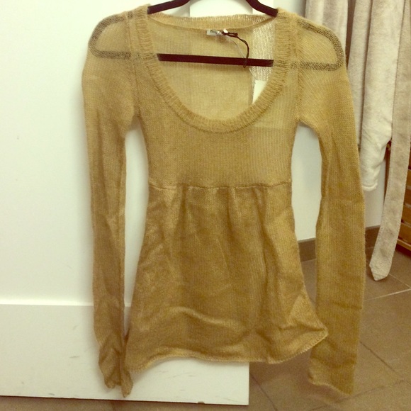 Miu Miu light wool long sleeve top