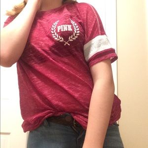 Maroon tee shirt!