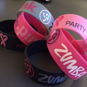 [6] ZUMBA "Party in Pink" Bracelets