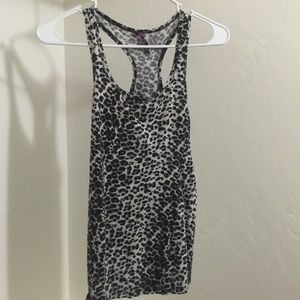 Leopard print racer back