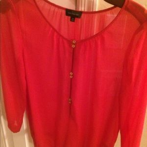 Beautiful color - Sheer blouse, worn once.