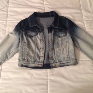 Forever 21 Ombré Jean Jacket (cropped) small
