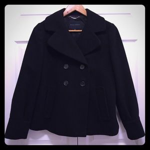 Banana Republic Black Peacoat