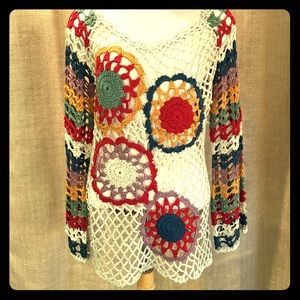 Gorgeous colorful bohemian crocheted too