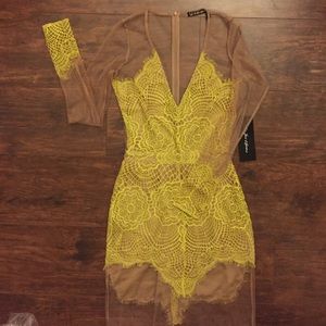 BNWT For Love & Lemons Antigua Mini Dress S