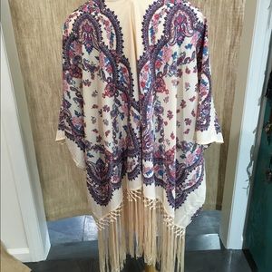 NWOT Flying Tomato Fringed Cardigan