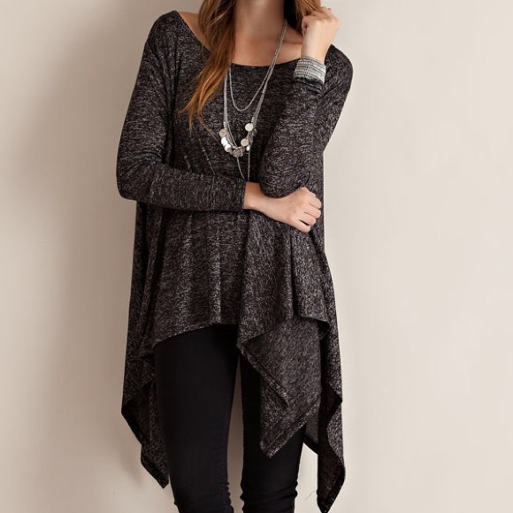 Vivacouture Sweaters - Best Selling Melange Charcoal Oversized Loose Knit