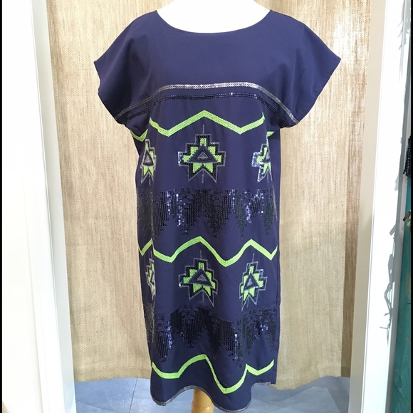 Sequin detailed sheath dress
