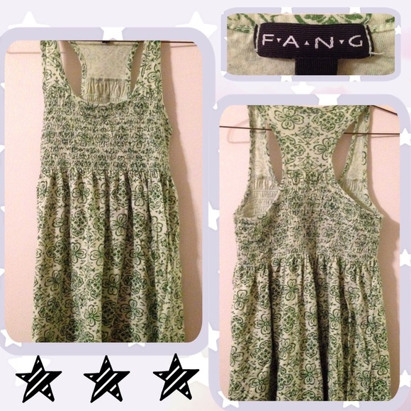 Fang Tops - Green Floral Baby Doll top