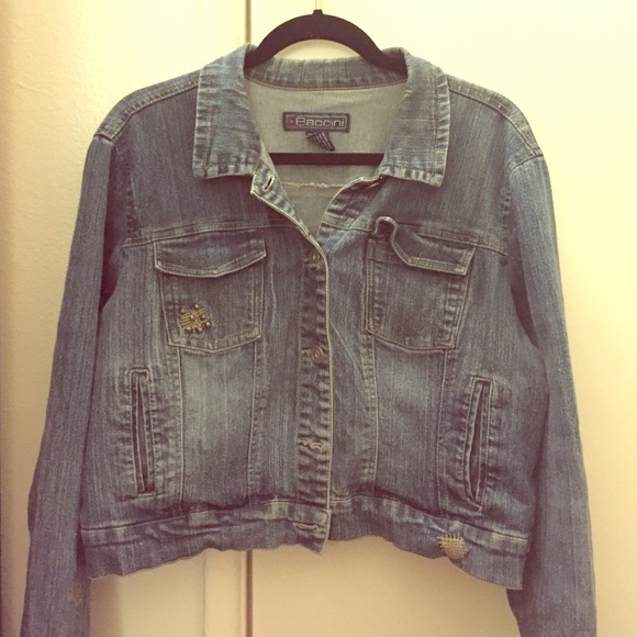 Studded Denim Jacket 🔸