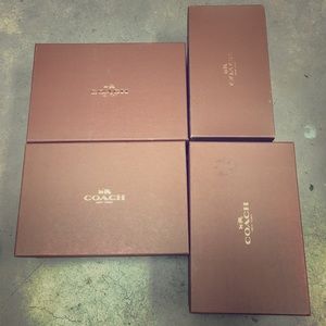 Set of 4 Coach Shoes box