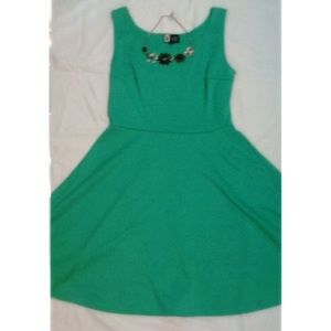 Medium Green Skater Dress