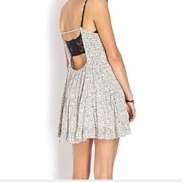 Open back Floral Dress