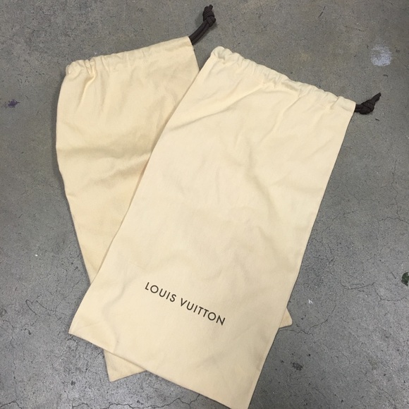 set of 2 Louis Vuitton shoes dust bag