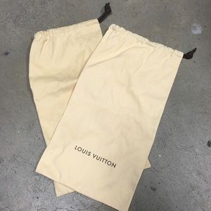 set of 2 Louis Vuitton shoes dust bag
