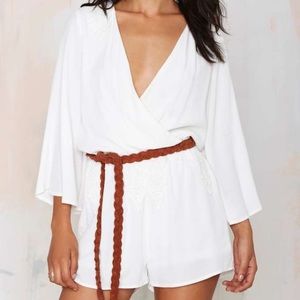 Nasty gal white Romper