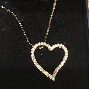 Swarovski heart necklace in box