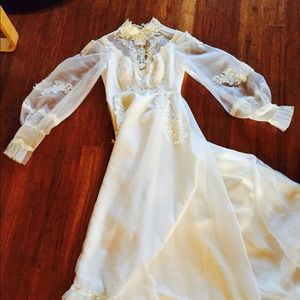 Vintage wedding dress (great Halloween costume)