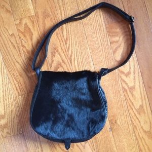 Hair and Vegan Leather Purse