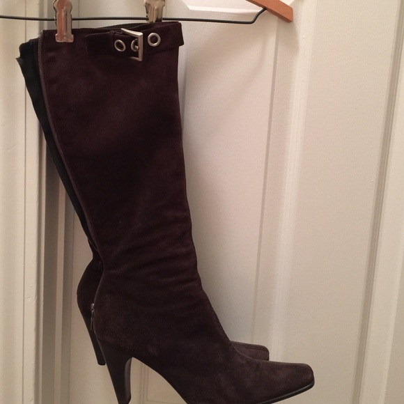 Authentic Prada Brown Suede Boots