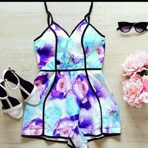 Floral romper boho