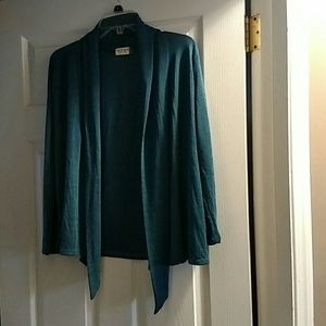 Blue cardigan!