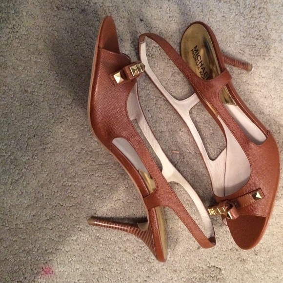 MK Peep Toe Sling Backs - Picture 3 of 4