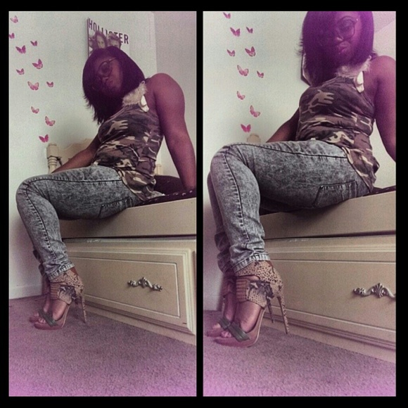 Camo Mia Heels stuntin'! Sz 7 - Picture 1 of 1